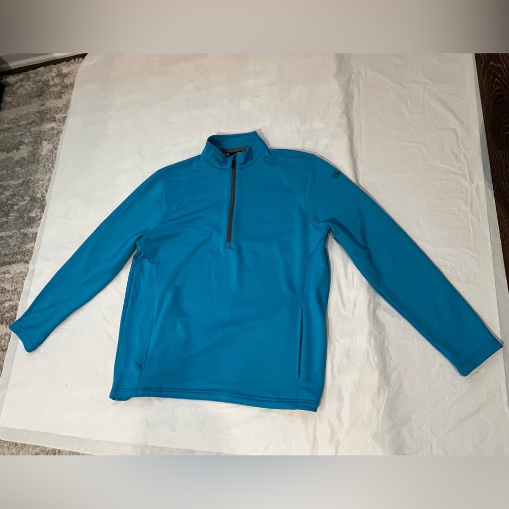 Under Armour Cold Gear 1/4 Zip Loose Pullover, Teal Blue, Men's L
